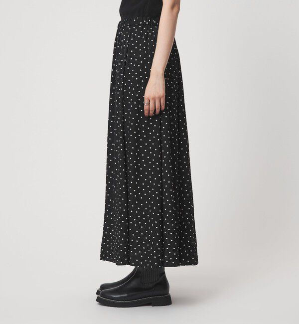 UNITED ARROWS green label relaxing「ドット ナロー フレア スカート」|フレア|
