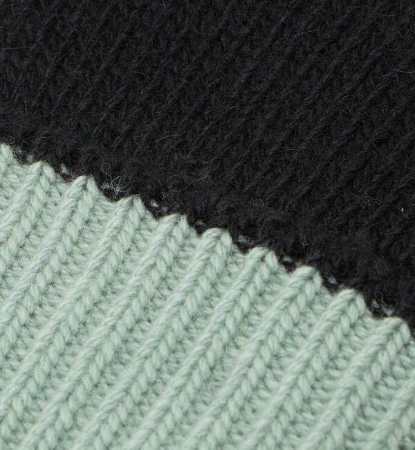 UNITED ARROWS green label relaxing「バイカラー ニット グローブ -タッチパネル対応-」|手袋|