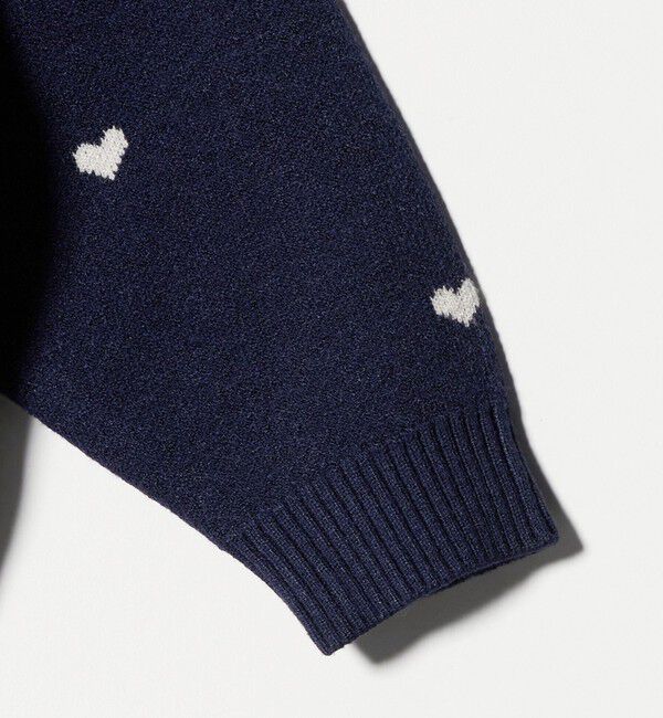UNITED ARROWS green label relaxing「ハートジャガード プルオーバー / キッズ  100cm-160cm」|ニット・セーター|