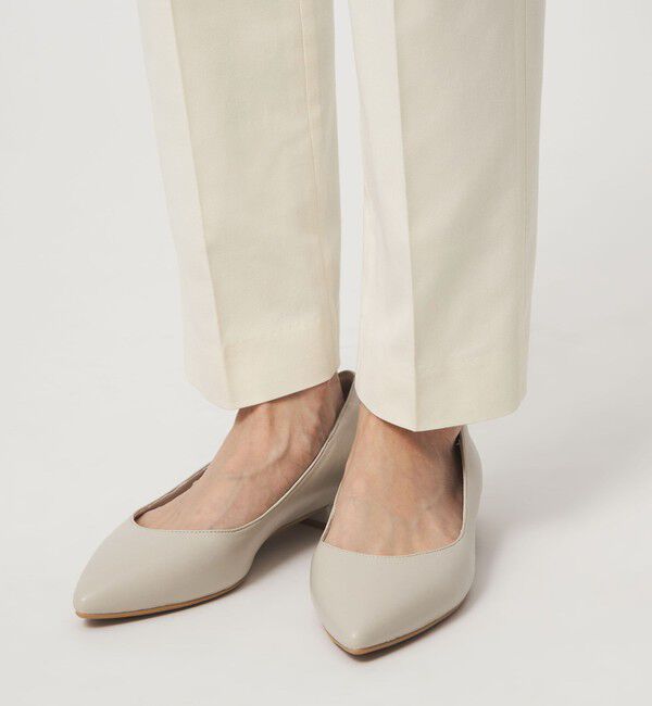 UNITED ARROWS green label relaxing「［size SHORT/TALLあり］Daily Chic タック スリム パンツ オフホワイト」|スラックス|