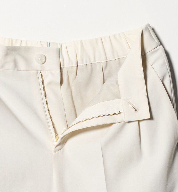 UNITED ARROWS green label relaxing「［size SHORT/TALLあり］Daily Chic タック スリム パンツ オフホワイト」|スラックス|