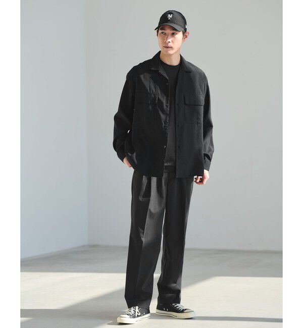 UNITED ARROWS green label relaxing「ナイロン ツイル オープンカラー シャツ ブルゾン -撥水-」|シャツ・ブラウス|