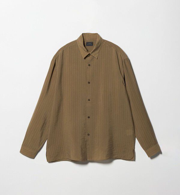 UNITED ARROWS green label relaxing「フィブリル ストライプ柄 長袖 ボックス シャツ」|シャツ・ブラウス|