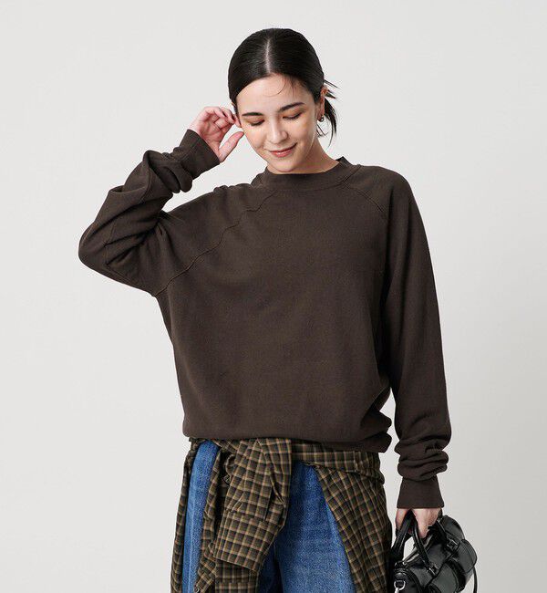 BEAUTY&YOUTH UNITED ARROWS「コットン ラグランスリーブ スウェットプルオーバー」|スウェット・ジャージ|DK.BROWN