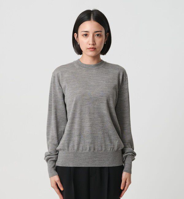 BEAUTY&YOUTH UNITED ARROWS「ウールポリエステル ハイゲージクルーネックニット ウォッシャブル」|ニット・セーター|
