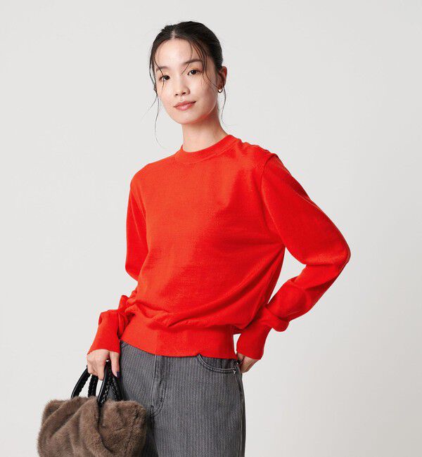 BEAUTY&YOUTH UNITED ARROWS「ウールポリエステル ハイゲージクルーネックニット ウォッシャブル」|ニット・セーター|