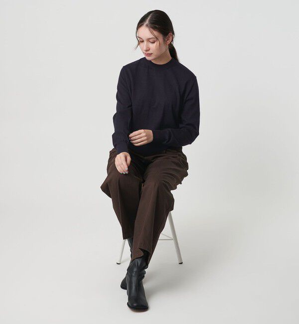 BEAUTY&YOUTH UNITED ARROWS「ウールポリエステル ハイゲージクルーネックニット ウォッシャブル」|ニット・セーター|