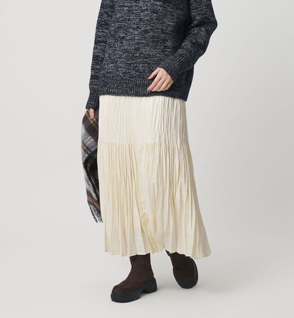 BEAUTY&YOUTH UNITED ARROWS「ポリエステル チンツプリーツ スカート」|スカート|