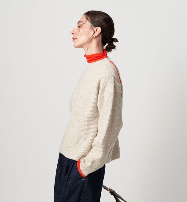 BEAUTY&YOUTH UNITED ARROWS「ネップカラーライン クルーネック ニットプルオーバー」|ニット・セーター|