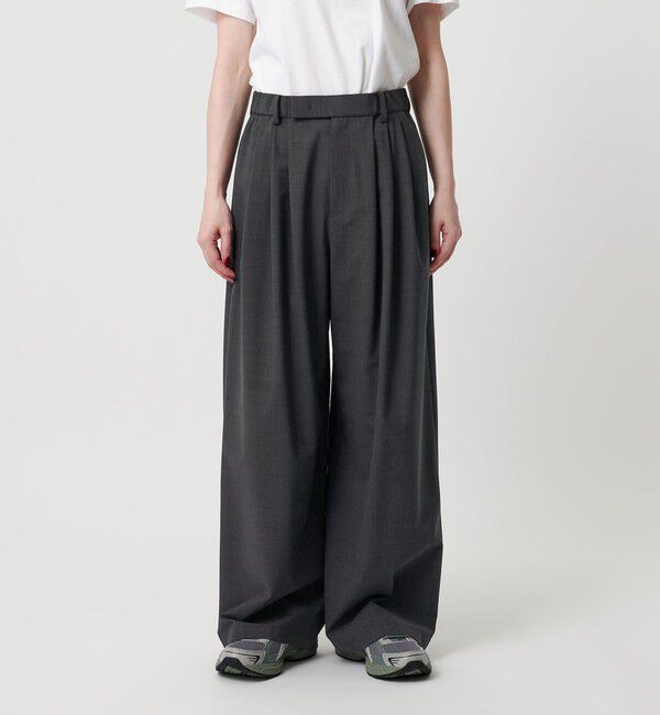 BEAUTY&YOUTH UNITED ARROWS「毛ポリエステルブレンド ワイドタックパンツ」|その他|