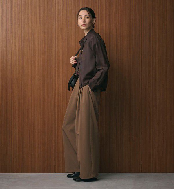 BEAUTY&YOUTH UNITED ARROWS「毛ポリエステルブレンド ワイドタックパンツ」|その他|