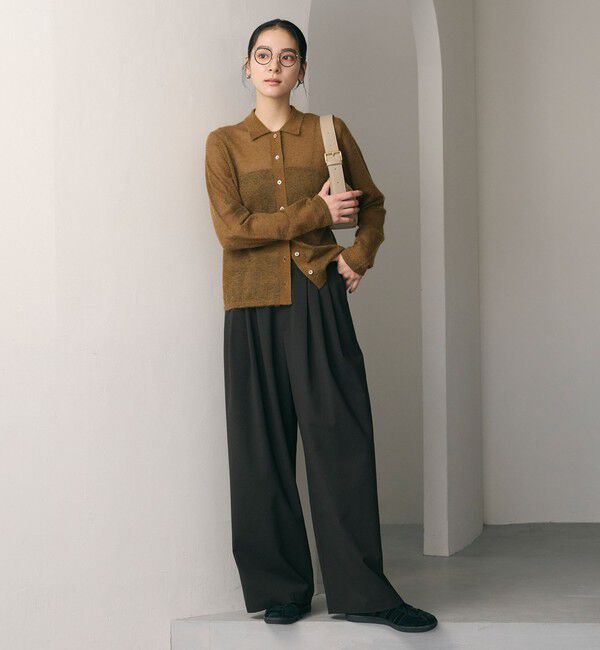 BEAUTY&YOUTH UNITED ARROWS「毛ポリエステルブレンド ワイドタックパンツ」|その他|