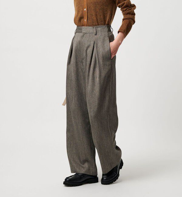 BEAUTY&YOUTH UNITED ARROWS「ツイードライク バックゴムワイドパンツ ウォッシャブル」|その他|