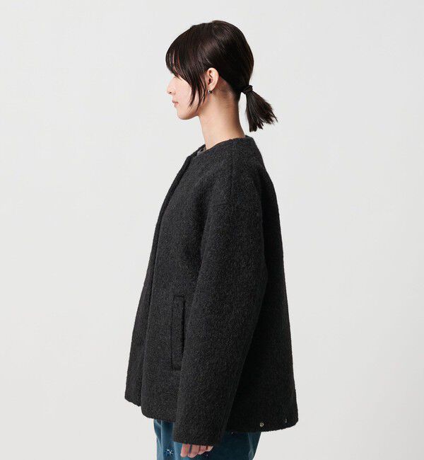 BEAUTY&YOUTH UNITED ARROWS「ブークレ ノーカラーブルゾン」|ブルゾン・スタジャン|