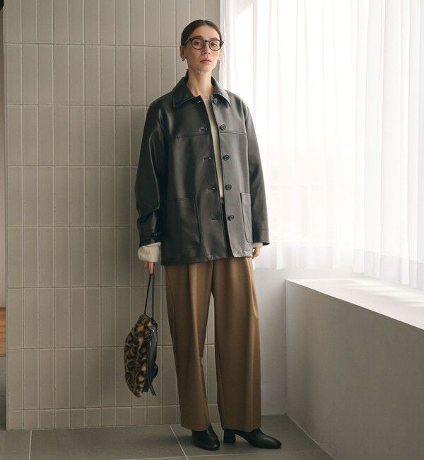 BEAUTY&YOUTH UNITED ARROWS「レザーライク カバーオール ジャケット」|その他|