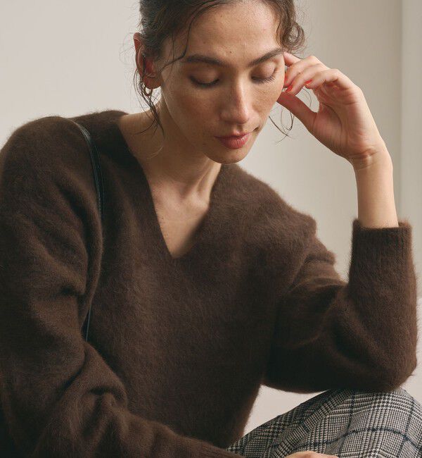 BEAUTY&YOUTH UNITED ARROWS「フォックスカシミヤブレンド Vネックニットプルオーバー」|ニット・セーター|