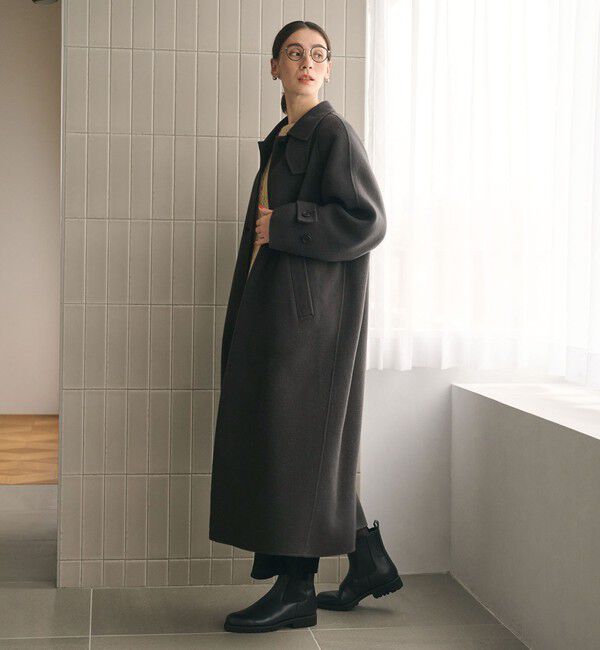 BEAUTY&YOUTH UNITED ARROWS「リバー ステンカラー ロングコート」|ステンカラーコート|