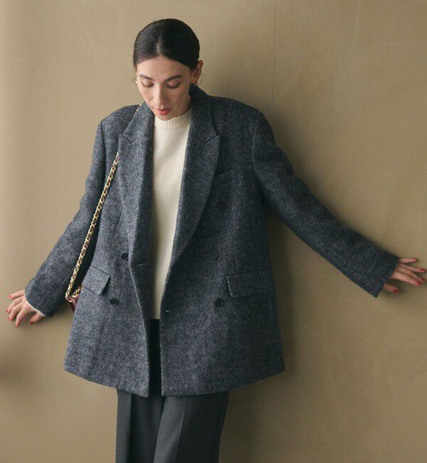 BEAUTY&YOUTH UNITED ARROWS「毛ブレンド ヘリンボーン ジャケットコート」|テーラードジャケット|