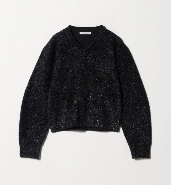 BEAUTY&YOUTH UNITED ARROWS「ラメフェザー Vネックニットプルオーバー」|ニット・セーター|