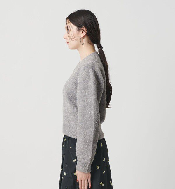 BEAUTY&YOUTH UNITED ARROWS「ラメフェザー Vネックニットプルオーバー」|ニット・セーター|
