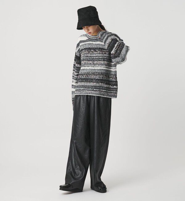 BEAUTY&YOUTH UNITED ARROWS「マルチボーダー ニットプルオーバー」|ニット・セーター|