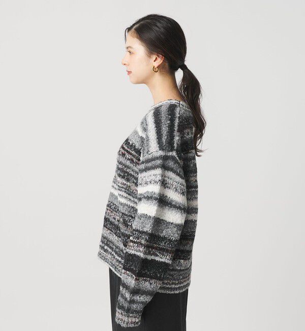 BEAUTY&YOUTH UNITED ARROWS「マルチボーダー ニットプルオーバー」|ニット・セーター|