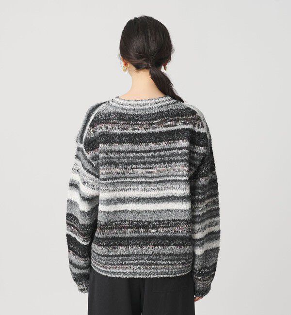 BEAUTY&YOUTH UNITED ARROWS「マルチボーダー ニットプルオーバー」|ニット・セーター|