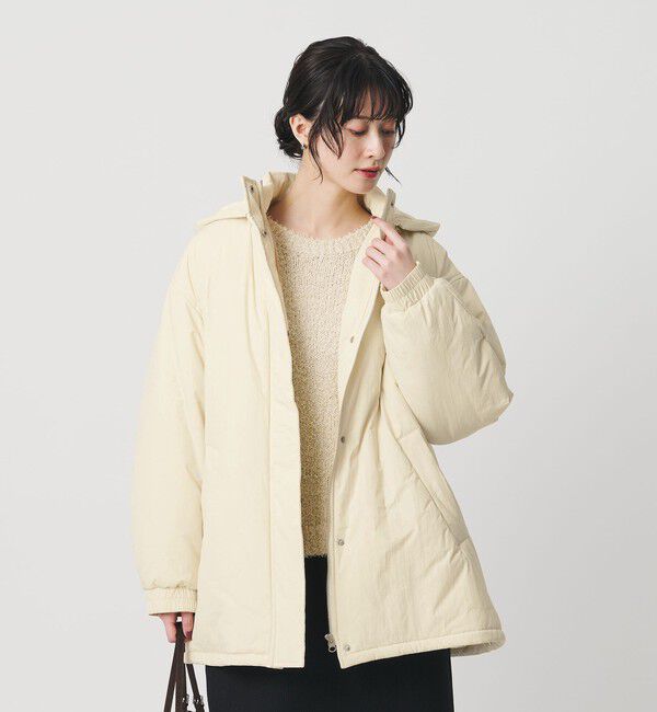 BEAUTY&YOUTH UNITED ARROWS「ナイロン パフ フードブルゾン」|その他|OFF WHITE