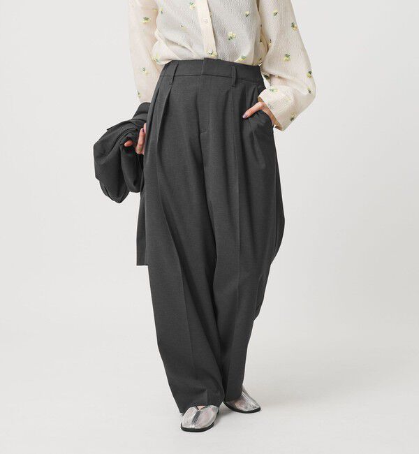 BEAUTY&YOUTH UNITED ARROWS「2タックテーパードパンツ 吸水速乾 防シワ UV」|スラックス|