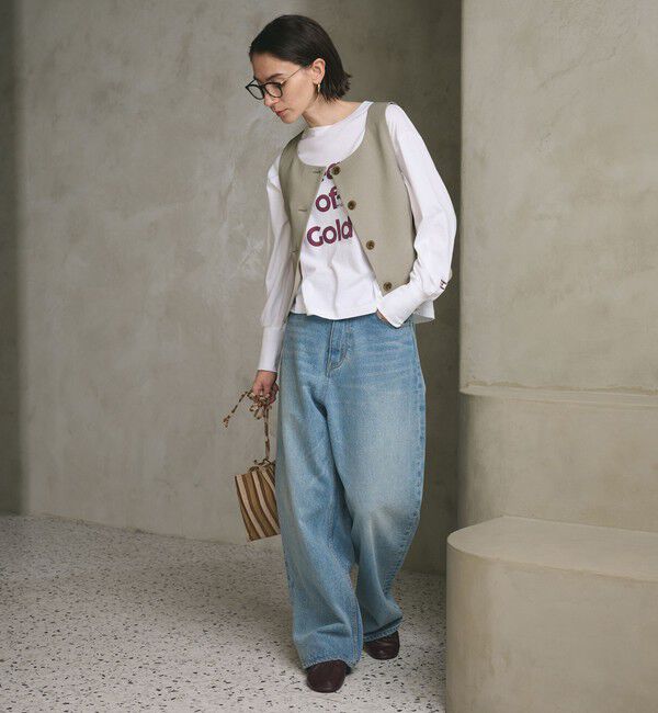 BEAUTY&YOUTH UNITED ARROWS「スクエアネック 2WAYベスト 吸水速乾 防シワ UV」|ベスト・ジレ|