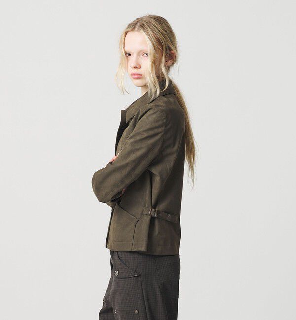 ATTISESSION「＜ATTISESSION＞スエードライク 3ポケット ジャケット」|テーラードジャケット|