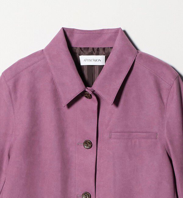 ATTISESSION「＜ATTISESSION＞スエードライク 3ポケット ジャケット」|テーラードジャケット|