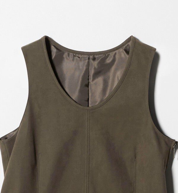 ATTISESSION「＜ATTISESSION＞スエードライク ナローベルト トップス」|ベスト・ジレ|