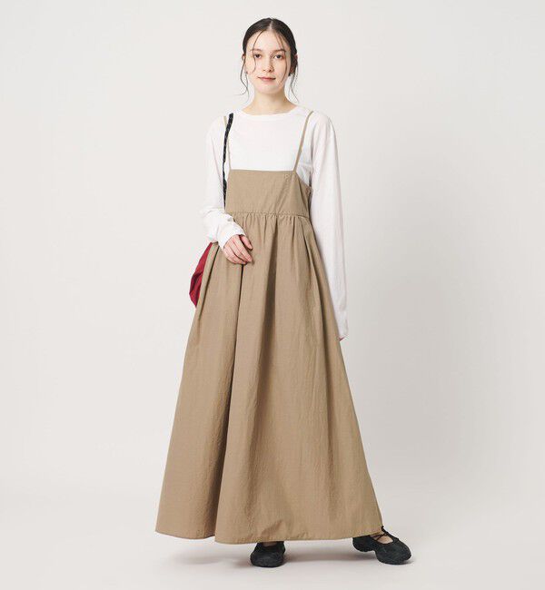 BEAUTY&YOUTH UNITED ARROWS「バックホール キャミソール ワンピース ウォッシャブル」|ワンピース|