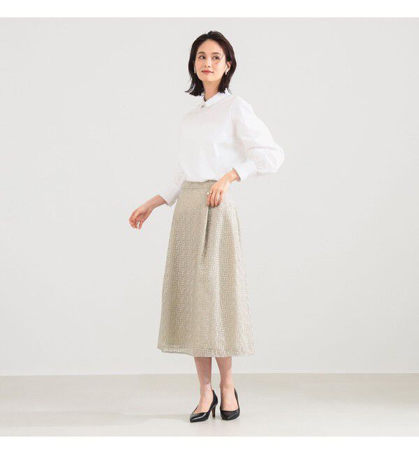 Demi-Luxe BEAMS 「グログラン カラー ブラウス」|シャツ・ブラウス|