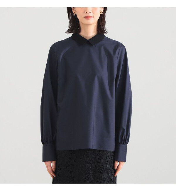 Demi-Luxe BEAMS 「グログラン カラー ブラウス」|シャツ・ブラウス|