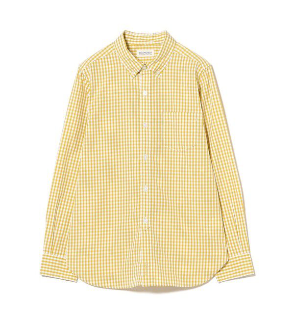 BEAMSBOY「100/2 ギンガムチェック ボタンダウン シャツ」|シャツ・ブラウス|