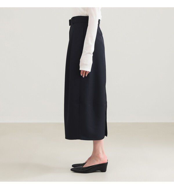 Demi-Luxe BEAMS 「ベルテッド コクーン スカート」|スカート|