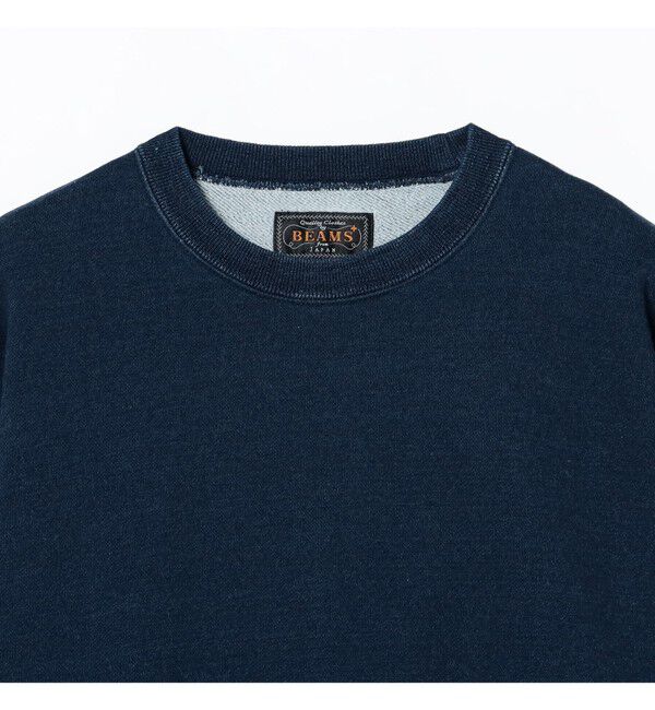 BEAMS PLUS「クルーネック スウェット インディゴ」|スウェット・ジャージ|