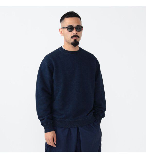 BEAMS PLUS「クルーネック スウェット インディゴ」|スウェット・ジャージ|