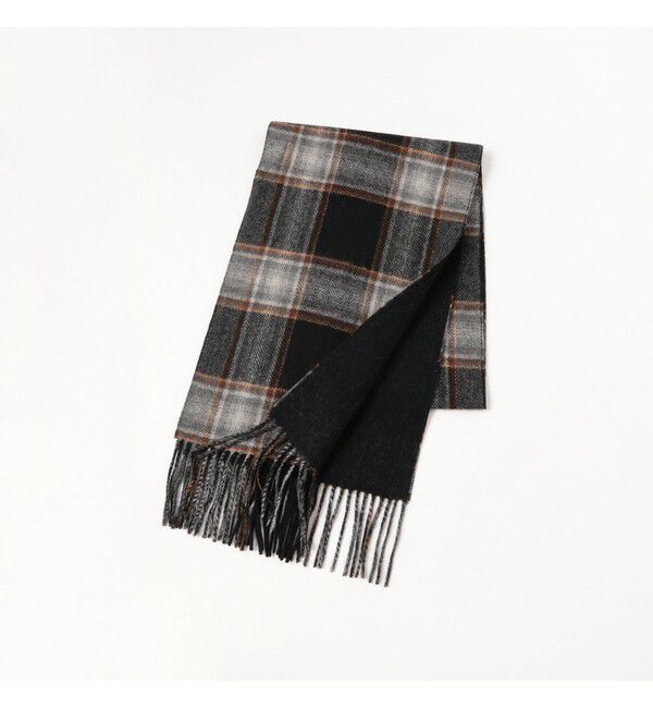 BEAMS「グラデーション チェック マフラー」|マフラー|