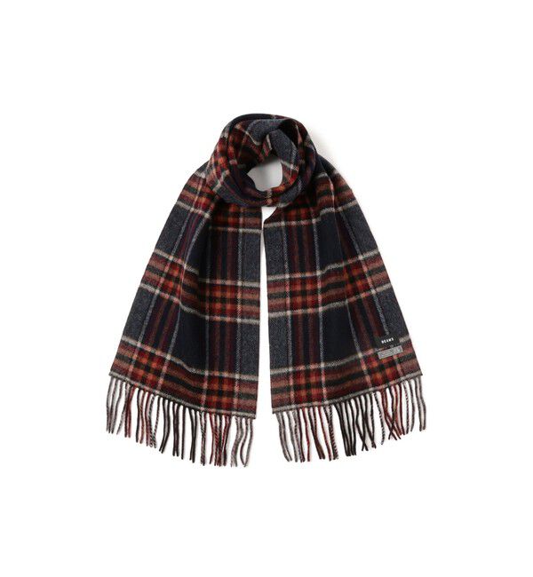 BEAMS「グラデーション チェック マフラー」|マフラー|D.BROWN