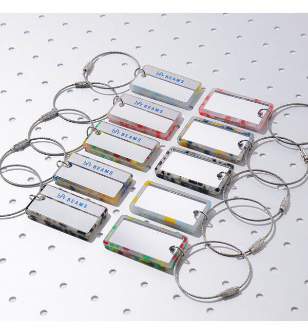 BEAMS「ミラー付き ネームプレート キーホルダー」|キーケース|