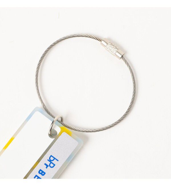 BEAMS「ミラー付き ネームプレート キーホルダー」|キーケース|