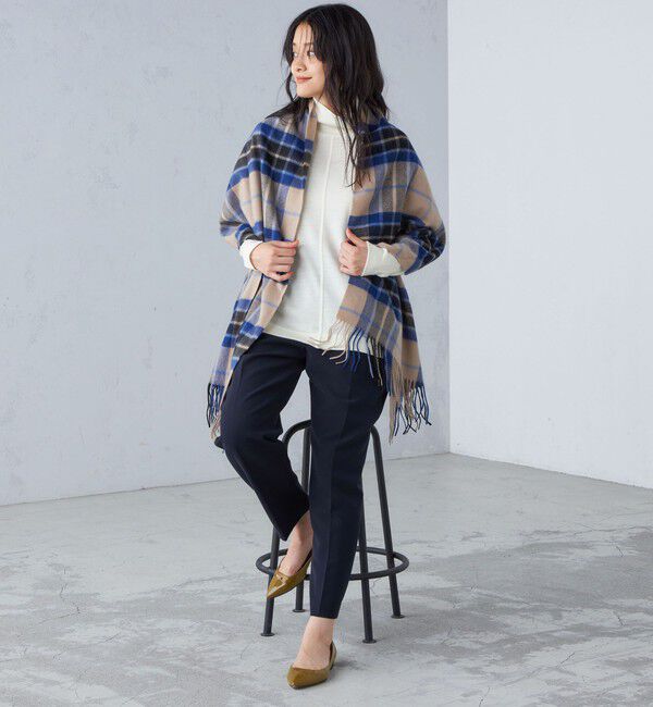 SHIPS for women「チェック カシミヤ ストール」|ストール|
