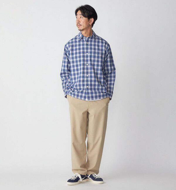 SHIPS「SHIPS:〈洗濯機可能/ストレッチ〉T/R トロピカル リラックス イージーパンツ」|チノ|