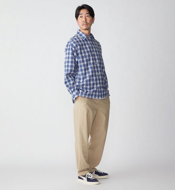 SHIPS「SHIPS:〈洗濯機可能/ストレッチ〉T/R トロピカル リラックス イージーパンツ」|チノ|