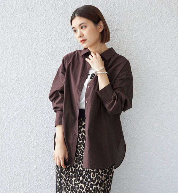 SHIPS for women「〈手洗い可能〉綿 ナイロン シアー オーバー シャツ ◇」|シャツ・ブラウス|