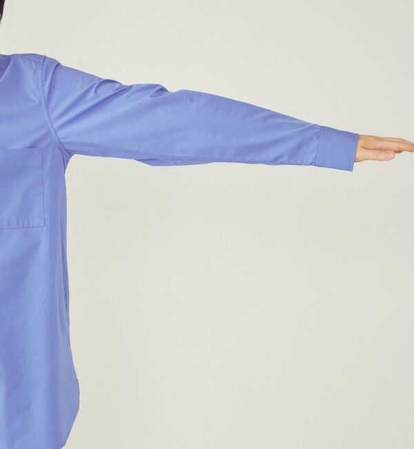 quaranciel「quaranciel:〈洗濯機可能〉REPREVE パールモチーフ ハンサム シャツ」|シャツ・ブラウス|