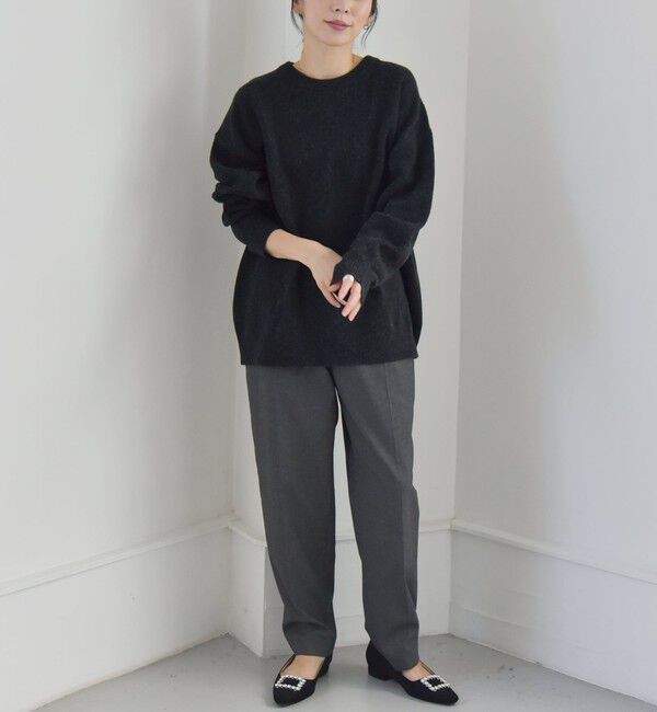 quaranciel「quaranciel:〈洗濯機可能〉ハンサム テーパード センタープレス パンツ（セットアップ対応）」|スラックス|